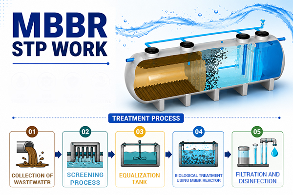 MBBR STP Work Process